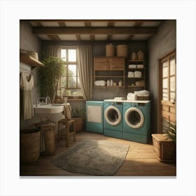 Default Default Vintage And Retro Laundry Aestethic 2 (2) Canvas Print