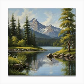 Mountain Lake 16 Canvas Print