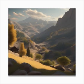 Mountain Scene 4 Canvas Print