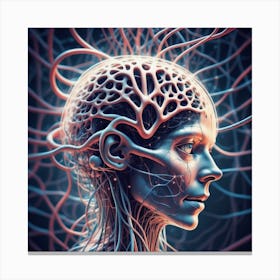 Human Brain And Nervous System 23 Canvas Print