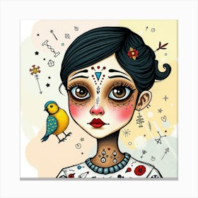 Day Of The Dead Girl Canvas Print