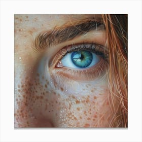 Freckled Eyes Canvas Print