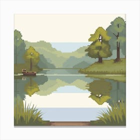 Pixel Art 31 Canvas Print