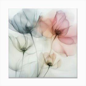 Pastel X Ray Icm Flowers 2 Leinwandbild