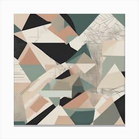 Abstract Geometric Painting Canvas Print