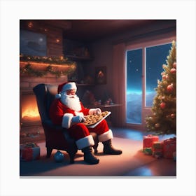 Christmas Santa 29 Canvas Print