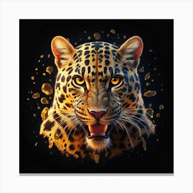 Leopard Face Canvas Print