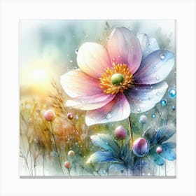 Flower Painting Canvas Print