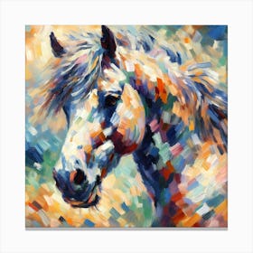 Horse Impressionism 2 Canvas Print