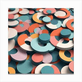 Abstract Circles 46 Canvas Print