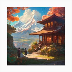 Asian House Canvas Print