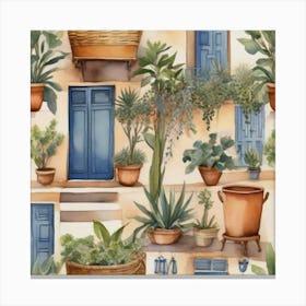 Potted Plants Canvas Print