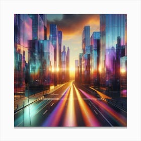 Futuristic Cityscape 3 Canvas Print