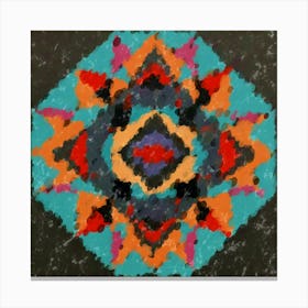 Prismatic Energy Mandala Canvas Print