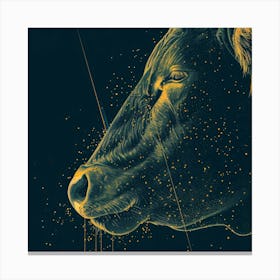 Cow'S Head Canvas Print