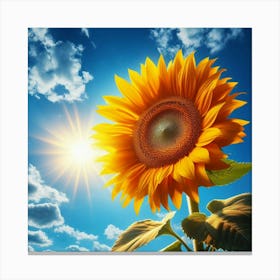 Sunflower In The Sun Canvas Print