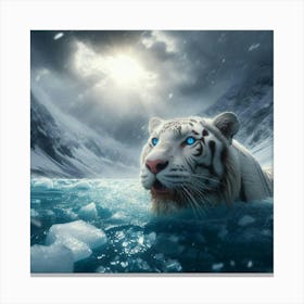 White Tiger Canvas Print