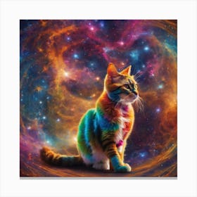 Galaxy Cat Canvas Print