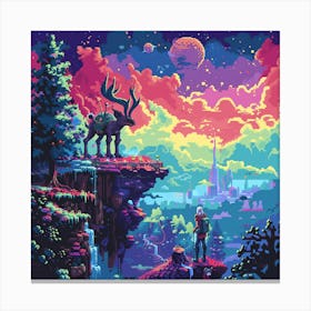 Pixel Art 15 Canvas Print