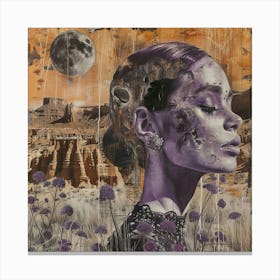 'The Girl In Purple' 1 Canvas Print