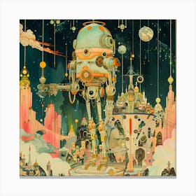 City Of Robots Canvas Print