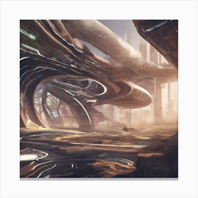 Futuristic City 20 Canvas Print