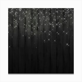 Black Wood Background With Stars Toile