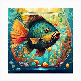 Fish In A Bowl 1 Canvas Print