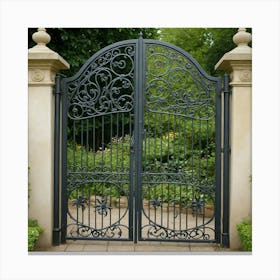 Wrought Iron Gate 6 Canvas Print