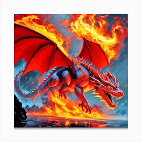 Fire Dragon 3 Canvas Print