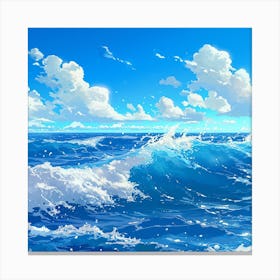 Ocean Waves Canvas Print