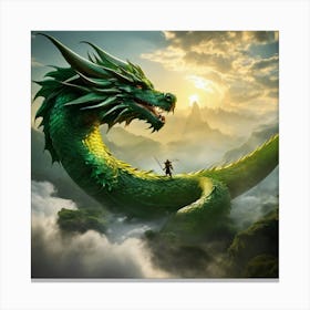 Dragon In The Sky 2 Canvas Print