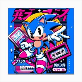 Sonic Art Poster Canvas Print