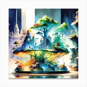 The visitor Canvas Print