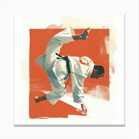 A Judo Throw Lofi Illustration 1718704668 4 Canvas Print