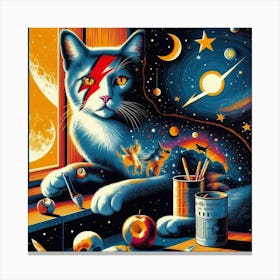 Glamour Paws: The Iconic Fusion Canvas Print