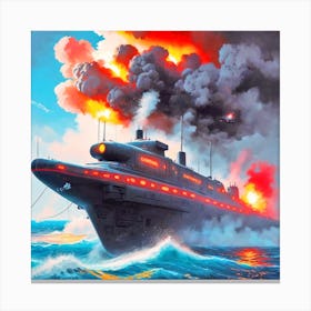 Russian Submarine 5 Canvas Print