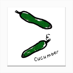 Cucumbers Canvas Print