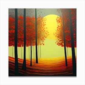 Painted Autumn Canvas Print