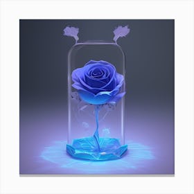 Blue Rose Canvas Print