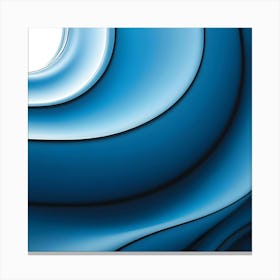 Abstract Blue Wave 9 Canvas Print