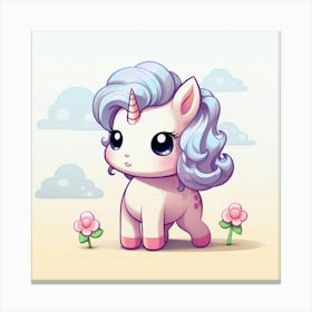 Cute Unicorn 705 Canvas Print