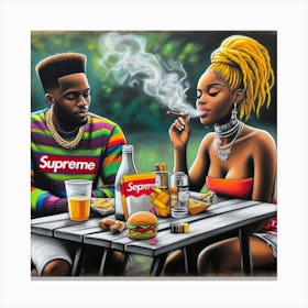 Supreme Couple 14 Canvas Print