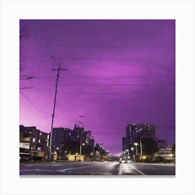 The Air Is Clean, But The Sky Is Purple 3 Canvas Print