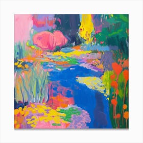 Colourful Gardens Monets Garden Usa 1 Canvas Print