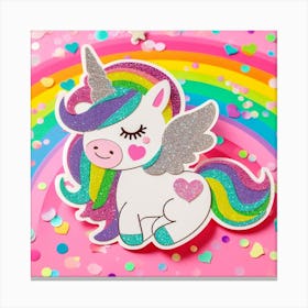 Unicorn Pin Canvas Print