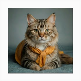 Portrait Of A Tabby Cat 1 Canvas Print
