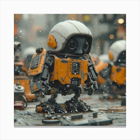 Pippin The Robot Prnguin Canvas Print