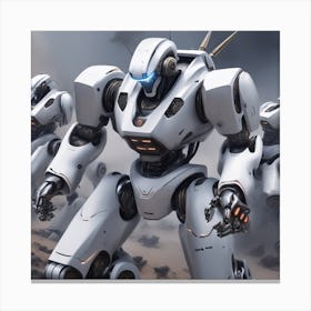 Futuristic Robots 1 Canvas Print