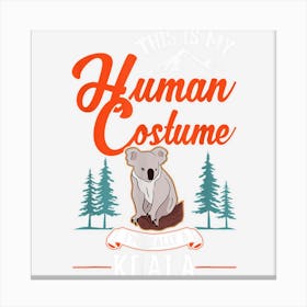 Koala Human Costume Halloween Koala Canvas Print